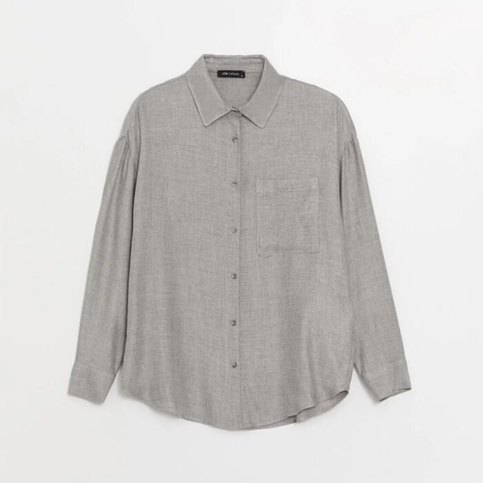 قميص كاجوال بكم طويل وواسع